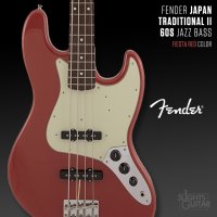 [당일발송] 펜더 재팬 트레디셔널2 60 재즈베이스 FRD / FENDER TRADITIONAL II 60S JAZZ BASS 일펜