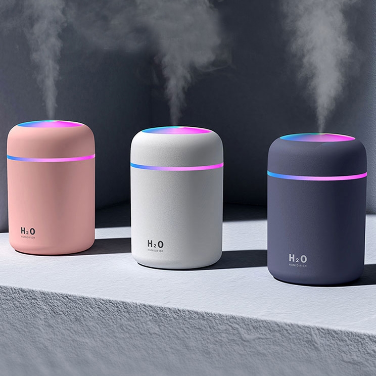 유선 미니 가습기 무드등 건조한 날씨 필수품 에이치앤오 H300 조용한가습기