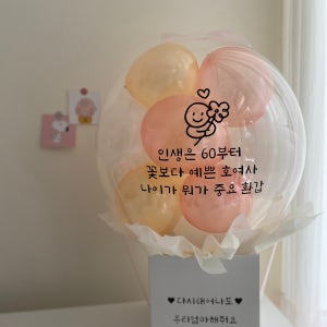 생신 용돈박스 헬륨풍선 열기구형 칠순 환갑