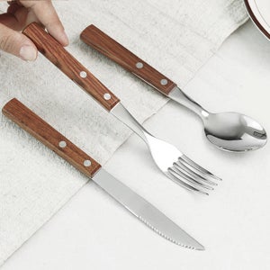 우드 커트러리 양식기세트 3종 숫가락+나이프+포크