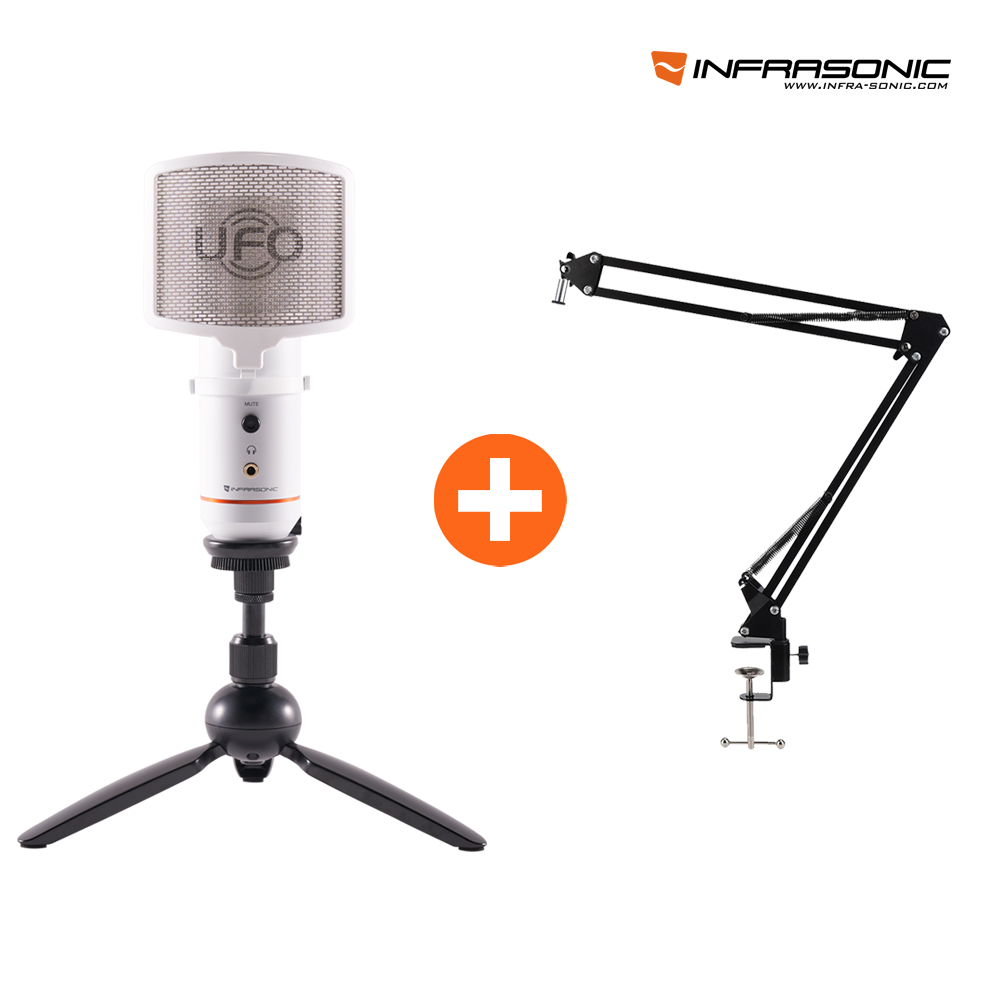 Native Instruments 인프라소닉 UFO MINI 미니 화이트 USB 콘덴서 마이크 패키지 2