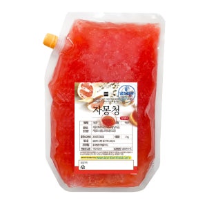자몽청(알갱이) 에이드,스무디 토핑 수제청 과일청 선물 대용량 카페 납품 1kg, 1개