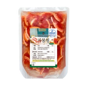 자몽청(슬라이스) 자몽청 에이드 스무디 토핑 빙수 수제청 과일청 대용량 2kg, 1개