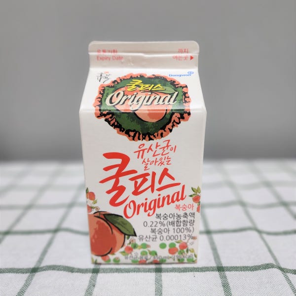 [종이팩] 쿨피스 복숭아 450ml X 28개