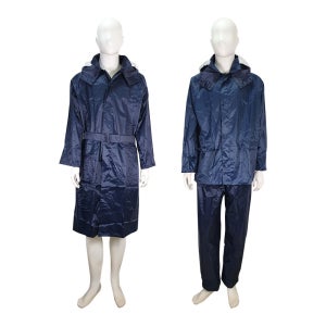 캡틴 상하 코트 우의 남녀 공용 성인 안전 작업 고급 남성 우비 L XL 2XL 3XL