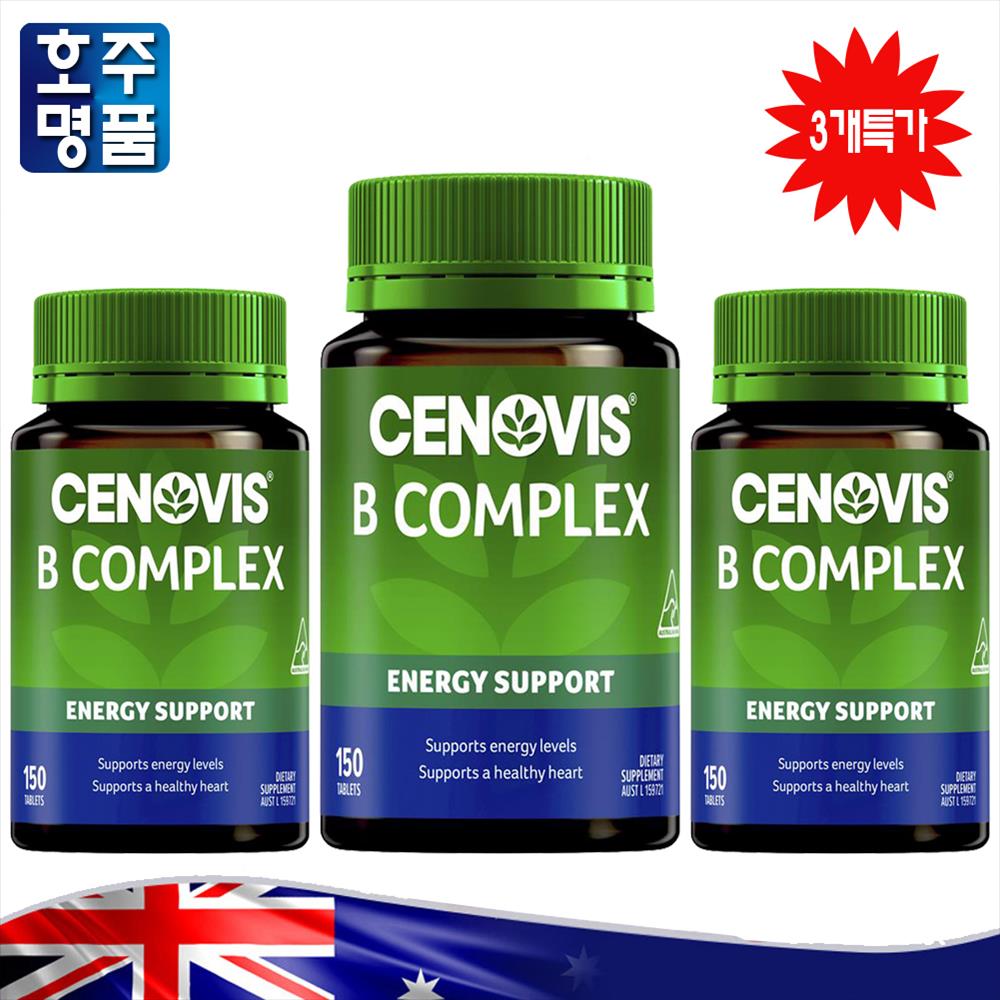 Cenovis 엽산 멀티 비타민 B 콤플렉스 보충제 150 3통