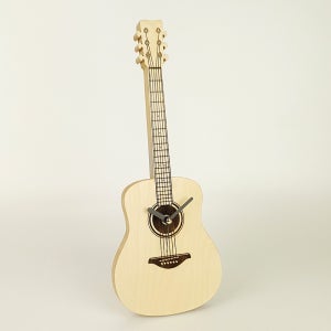 자작나무 인테리어 무소음 통기타 탁상시계 wbc 2102