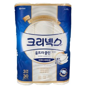 NEW 크리넥스 울트라클린 화이트 비데3겹 30m 30롤