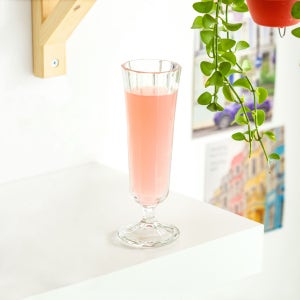 [프랑스정식] 리비 메르시 고블렛 잔, 빈티지 앤틱 파티 와인 유리 컵, 샴페인잔(130ml)
