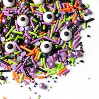 Sweets Indeed 할로윈 스프링클 184.27g 눈알 캔디 몬스터 매쉬 Halloween Sprinkles