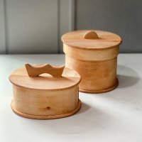 스웨덴 우드 원목 바스켓 바구니 트레이 Swedish Wooden Baskets with lid