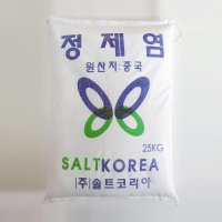 정제소금 25kg x 20포 500kg 중국산 수입 정제염 도매