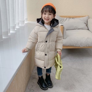 뮤뮤 후드 롱 패딩 점퍼 R4746