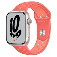 [애플워치 7 나이키 셀룰러 45mm] Apple Watch Nike Starlight Aluminum Case with Nike Sport Band, 전색상[미국정품,추가금없음]