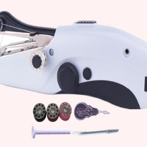 건전지 usb 아답터 미니 손 재봉틀 휴대용 미싱기세트