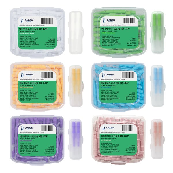 다덴 메디메이트 치간칫솔 i형 100P E-PACK