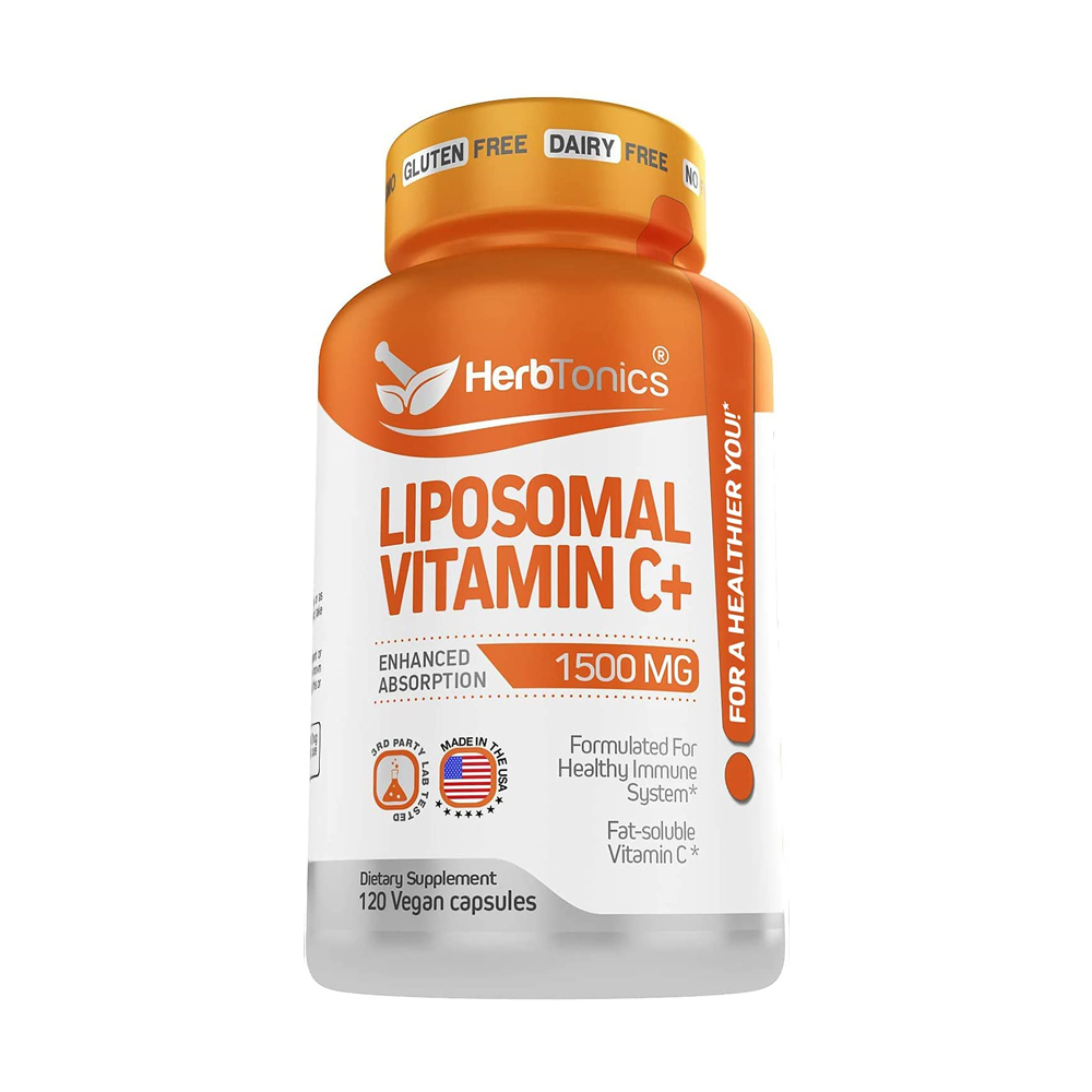 허브토닉스 리포조말 <b>비타민C</b> 1500mg 120캡슐 HerbTonics 리포좀 리포솜