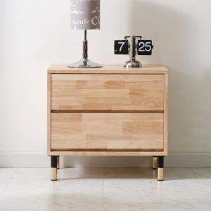 윌리스 600 고무나무 원목협탁 침대 옆 미니 협탁