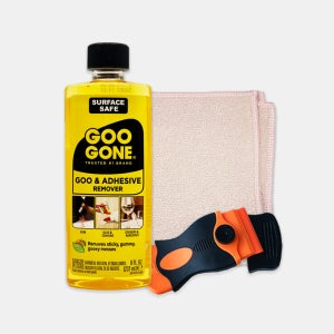 구곤 스티커 접착제 제거제 테이프 끈끈이 본드 3종세트 (본품+스크래퍼+행주)