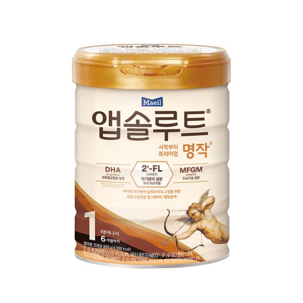 매일유업 앱솔루트 명작 2FL (HMO) 분유 1단계(0~6개월) 800g 1캔 [도착보장]