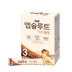 앱솔루트 명작 2FL 분유 스틱 3단계(12~24개월) 14g 20포