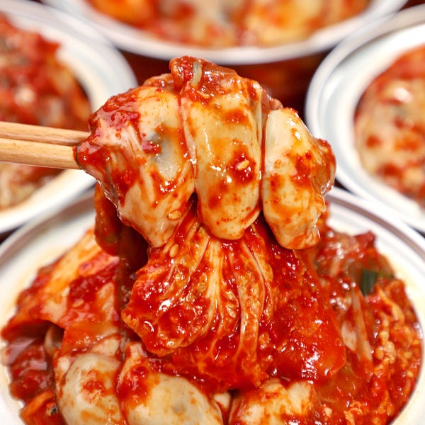 셰프애찬 당일작업 통영 생굴 알배기 겉절이 김치 1kg