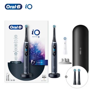 오랄비 iO9 전동칫솔 블랙 오닉스 + 추가 리필모 2입