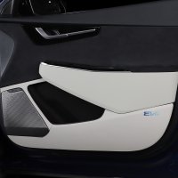카디즈 EV6 전용 스크래치방지 풀컬러각인 가죽도어커버 & 24K 골드 주차번호판 & 목쿠션1PCS & 에어컨필터