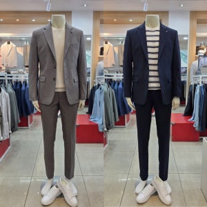 포멀함과 캐주얼함이 함께 STCO 스트레치 스판 셋업 수트 남자 봄 가을 겨울 캐주얼 정장