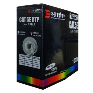 CAT 5E UTP 제작용 통신공사 케이블 1DW UTP5E 100M