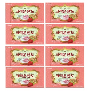 크라운제과 딸기 산도 323g 8개