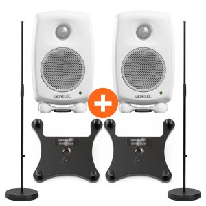 Genelec 8010A 화이트 + 8000-403 + 8010-408 제네렉 정품 스탠드 패키지