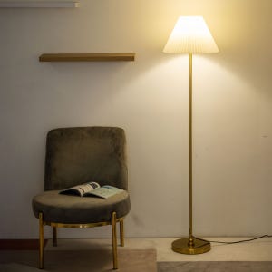 올루미 브론즈 스탠드조명 장스탠드 플로어램프 호텔식 인테리어 거실 LED 무드등 집들이선물