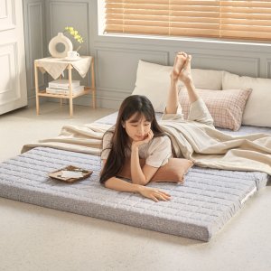 허리에좋은 3단 접이식 매트리스 바닥 침대 접는 토퍼 수면매트 단단한 매트릭스 7cm MS