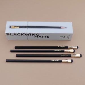 블랙윙 매트 1타 12자루 연필 고급연필 각인 선물 진한심
