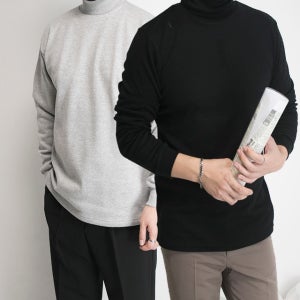 남자 목티 목폴라 남성폴라티 터틀넥 긴폴라 남자반폴라티 모크넥 긴목 반목