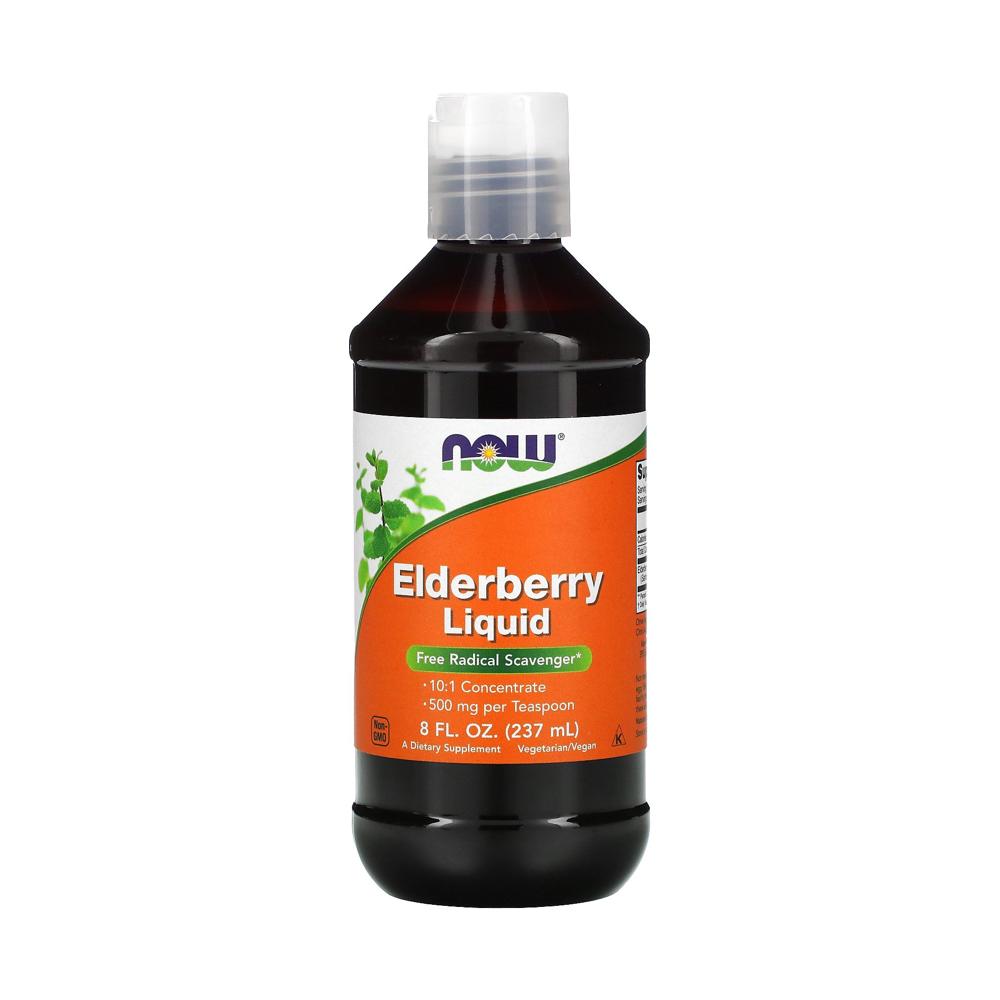 나우푸드 삼부커스 <b>엘더베리 리퀴드 500mg</b> 237ml elderberry liquid
