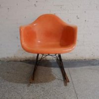 임스체어 [SoldOut] Eames Shell rocker chair 60년대 중고귤색 조개 흔들의자
