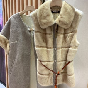 밍크 케이프 코트 (수입)