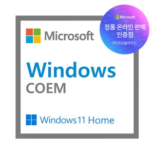 MS인증점 Windows 11 Home 64bit DSP 한글 설치 제품키 COEM