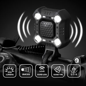 신지 RF-H350 자전거 전자벨 겸 전조등 라이트