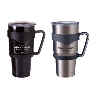 더큰 손잡이 텀블러 커피 테이크아웃 차량용 휴대용 컵 물병 직장인 학생