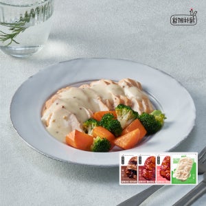 함께하닭 헬스 스팀 훈제 소스 닭가슴살 130g 20팩