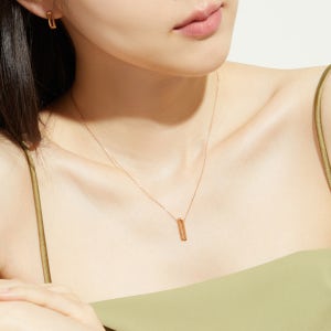 가네시 18K 목걸이 쉐르 로즈골드 심플 데일리 패션 금 기념일 선물 여자목걸이