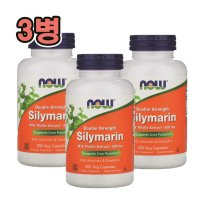 (3병)나우푸드 2배 강도 실리마린, 300mg, 베지 캡슐 (200정X3통)