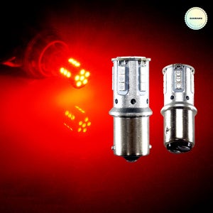 SB 12v 24v 자동차 오토바이 싱글 더블전구 3030 21발 LED 레드 깜빡이등 브레이크등 S25타입