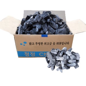 청정참숯 백탄 비장탄 업소용 바베큐숯10kg