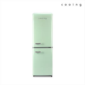 쿠잉냉장고 레트로 디자인 151L 냉장고 2도어 미니 소형 냉장고 REF-C153S