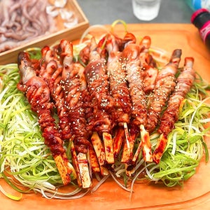 낙지호롱 손질 호롱구이 750g 볶음 꼬치 캠핑음식 소스증정