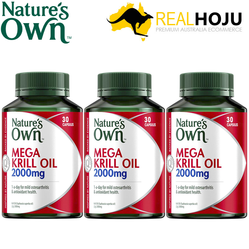 네이쳐스온 <b>메가 크릴오일</b> 2000mg 30캡슐 3개